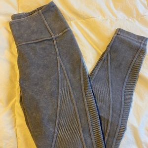 Lululemon ribbed leggings. Barre3 collab.